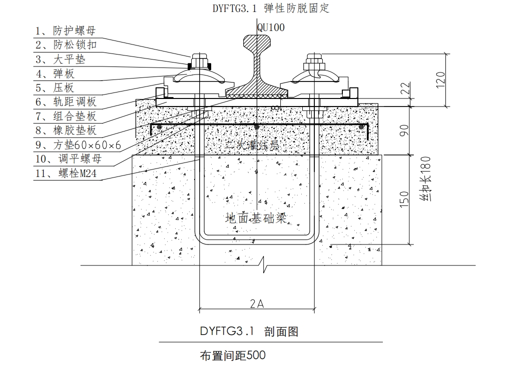 彈性防脫固定  DYFTG3.1詳圖 Model 